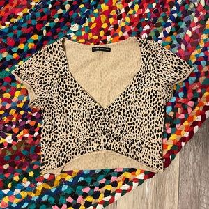 Cheetah top Brandy Melville ♡︎